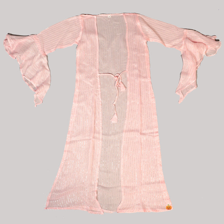 Pink & Sea Green Plazo Suit For Girls