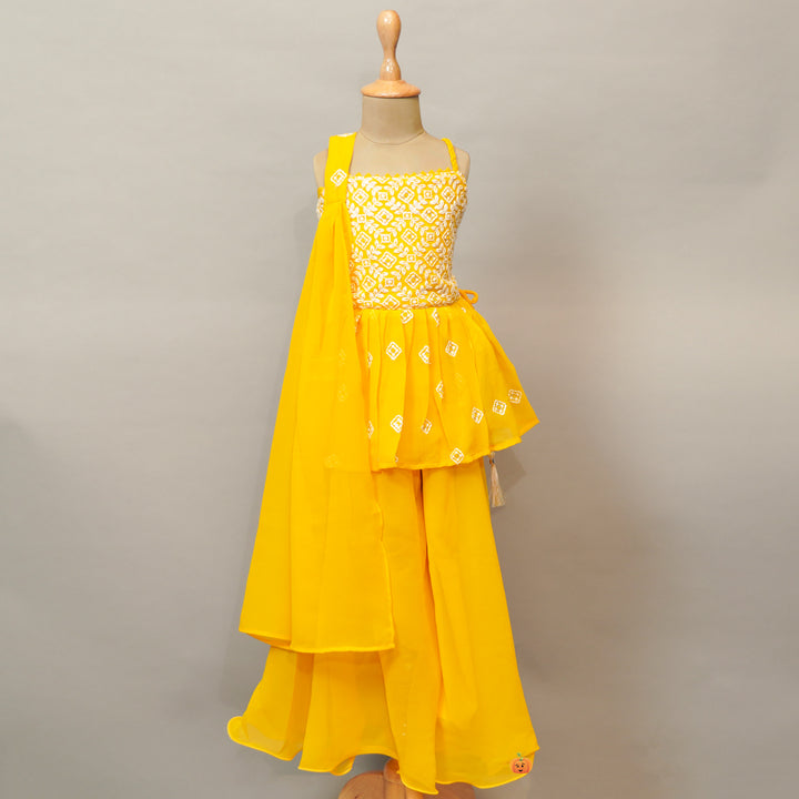 Plazo Suit For Kids With Beautiful Patterns