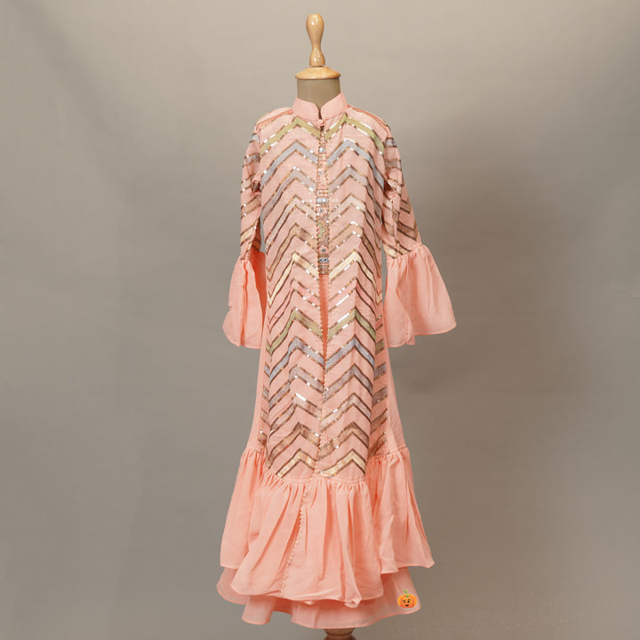 Plazo Suit For Kids With Shrug