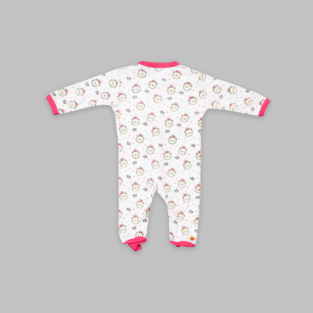 Pink Rompers for Babies Back View