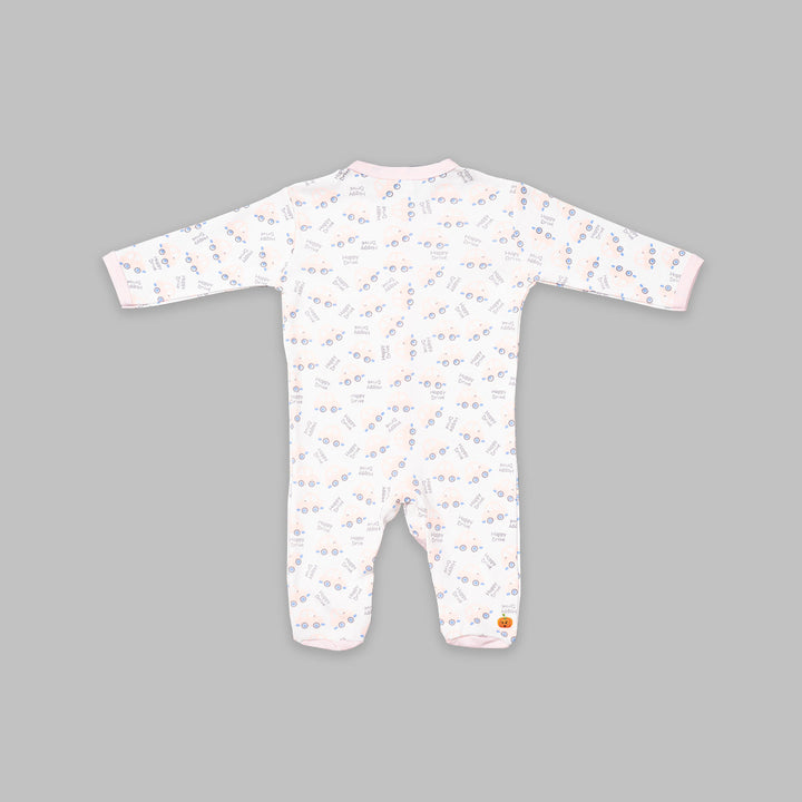 Pink Rompers for Kids with Eye Patterns