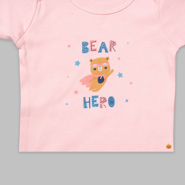 Romper For Kids & Girls With Bear Design