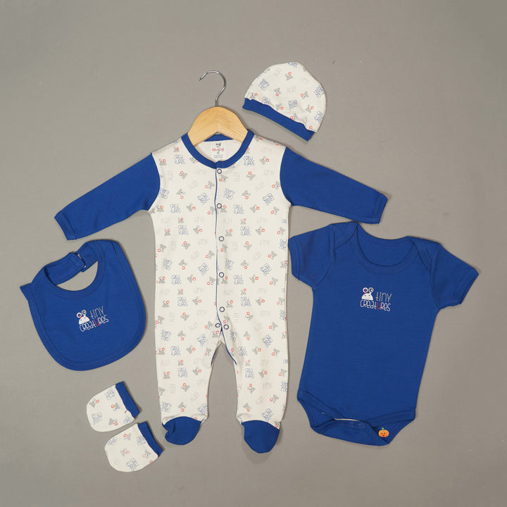 5 Piece Rompers for Kids Front View