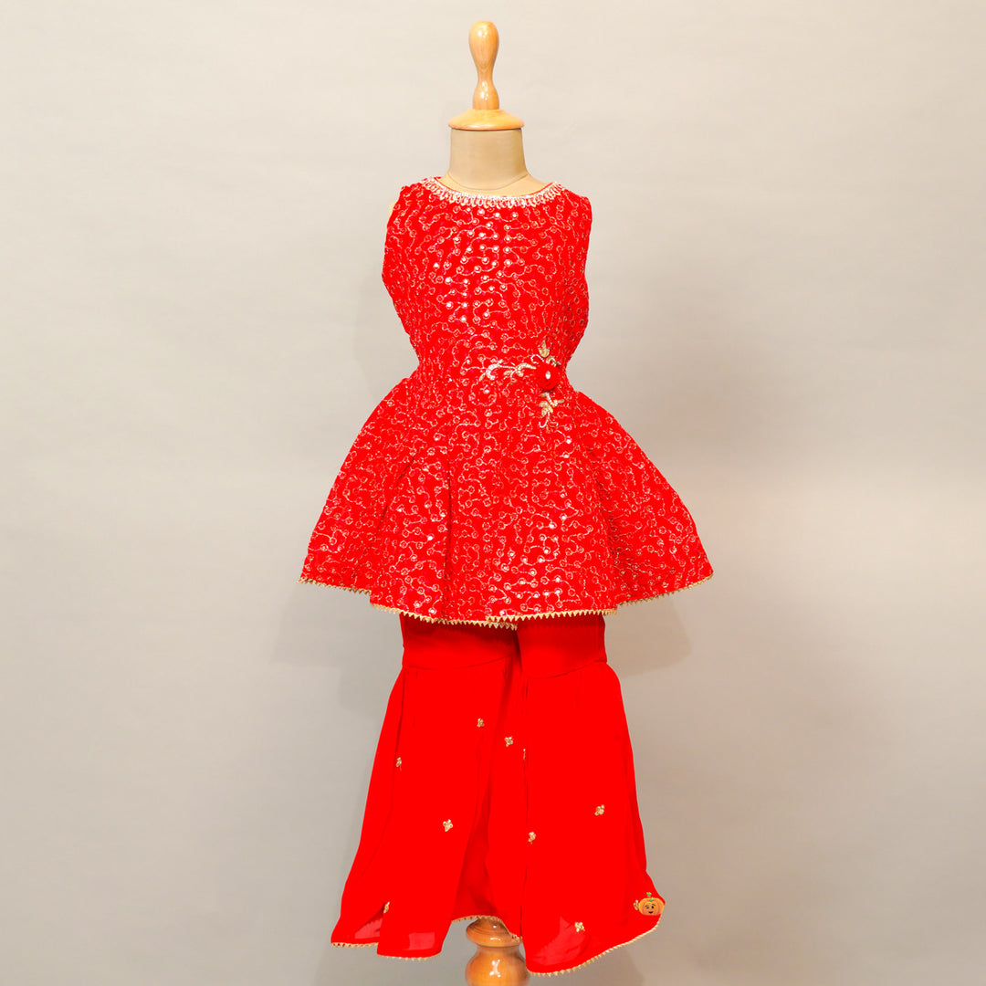 Traditional Gharara Suit For Girls