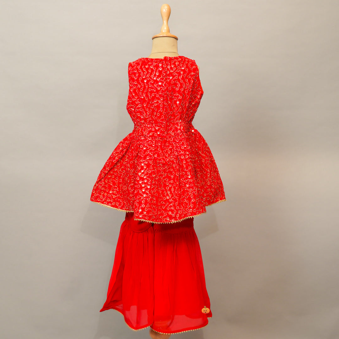 Traditional Gharara Suit For Girls