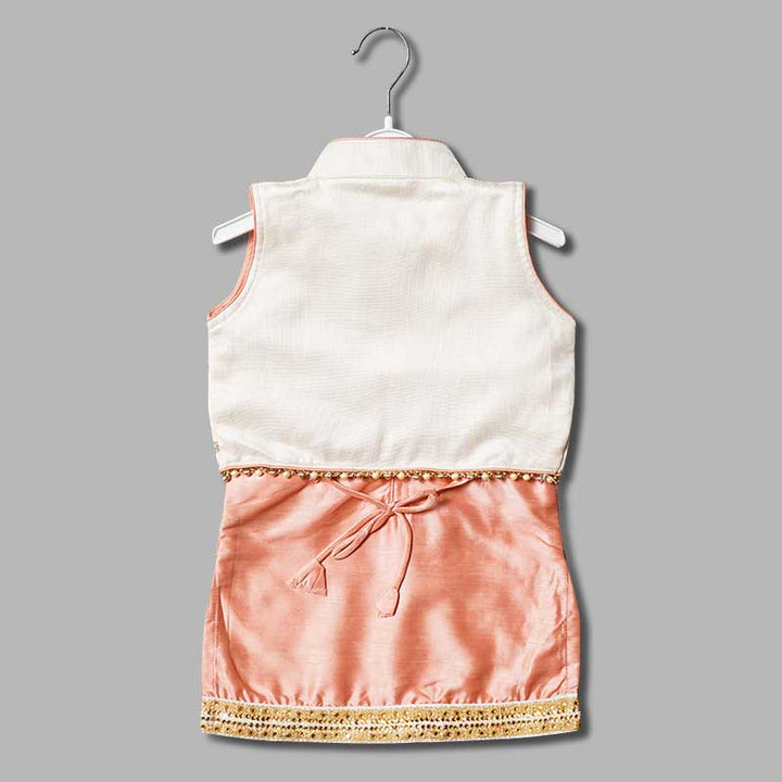 Cream Girls Punjabi Suit