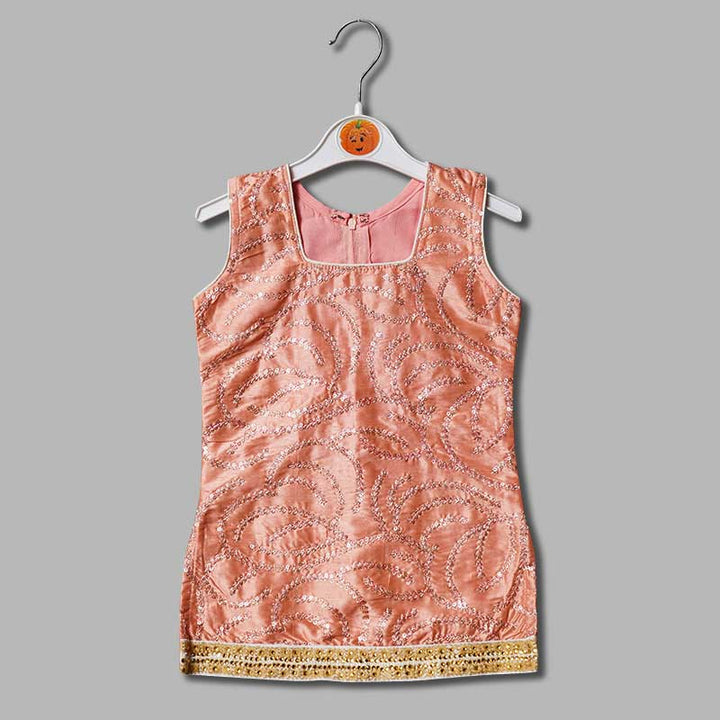 Cream Girls Punjabi Suit
