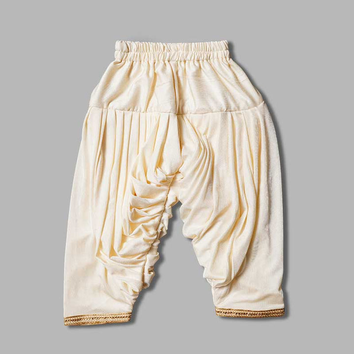 Cream Girls Punjabi Suit
