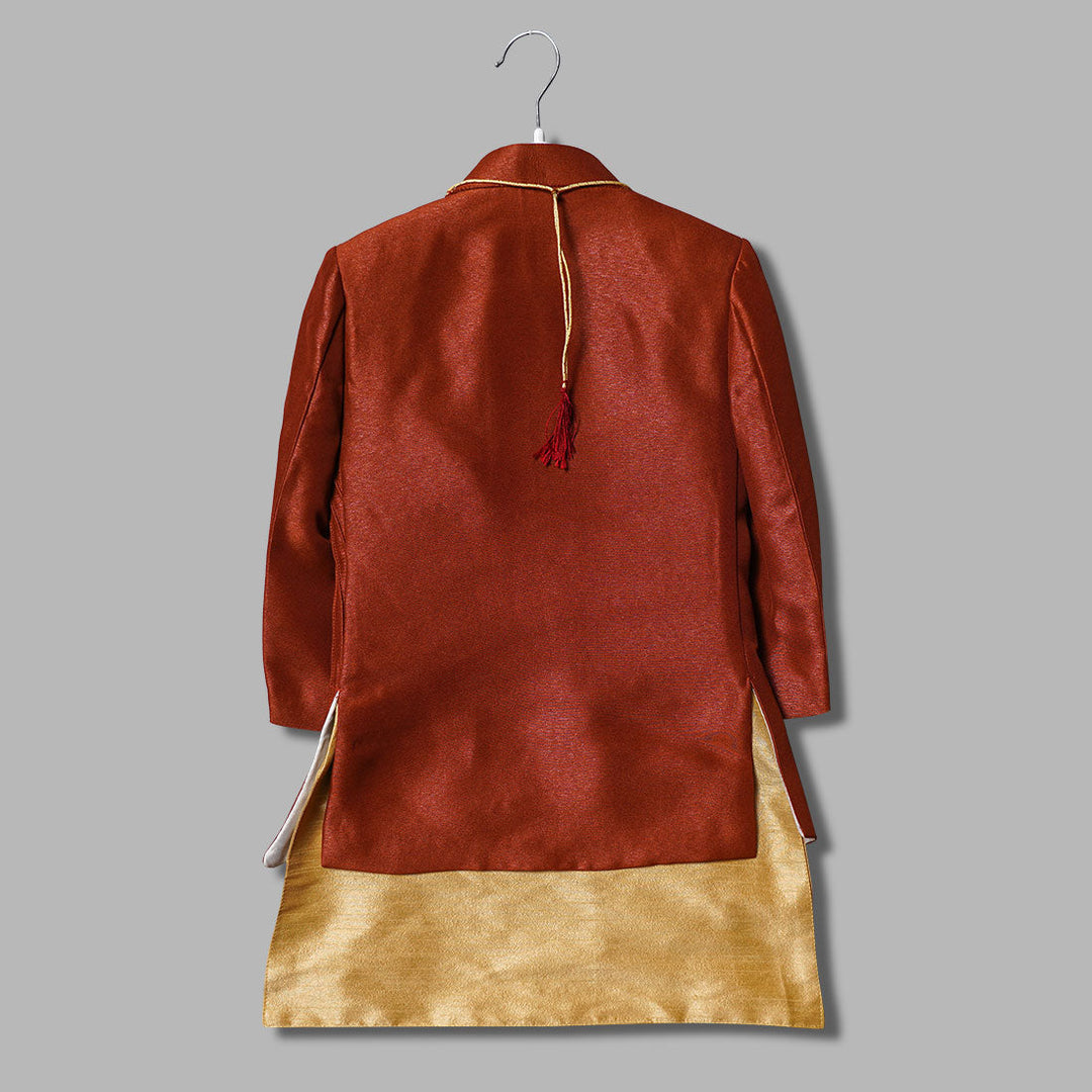 Designer Boys Sherwani with Pajama Back View