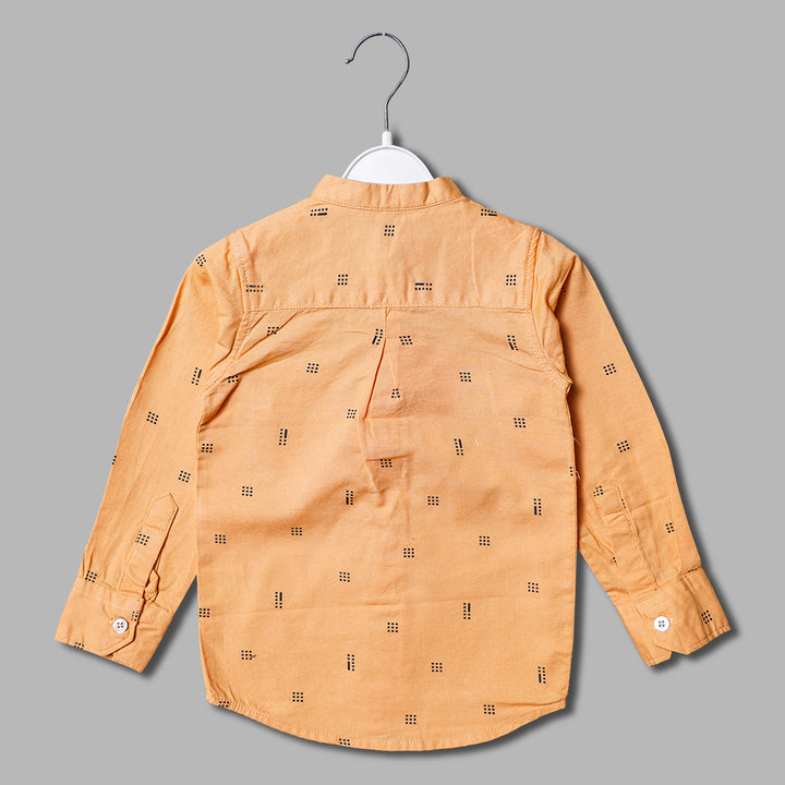 Mandarin Collar Full Sleeves Shirt for Boys Back 