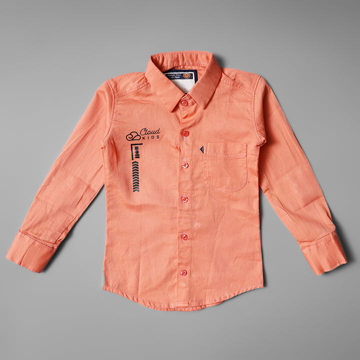 Full Sleeve Casual Wear Shirts for Boys Variant Front View
