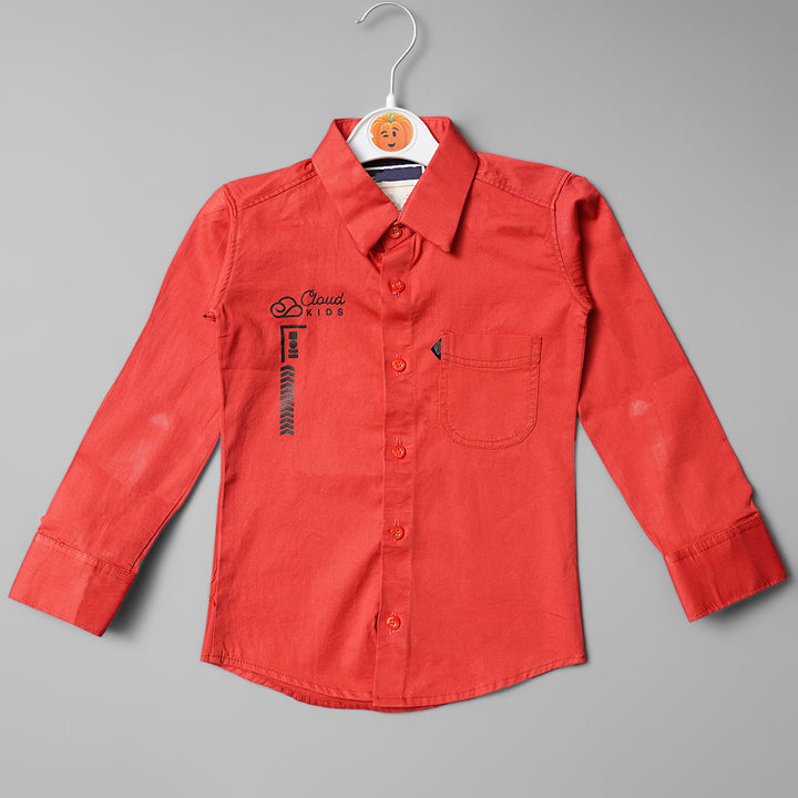 Full Sleeve Casual Wear Shirts for Boys Variant Front View