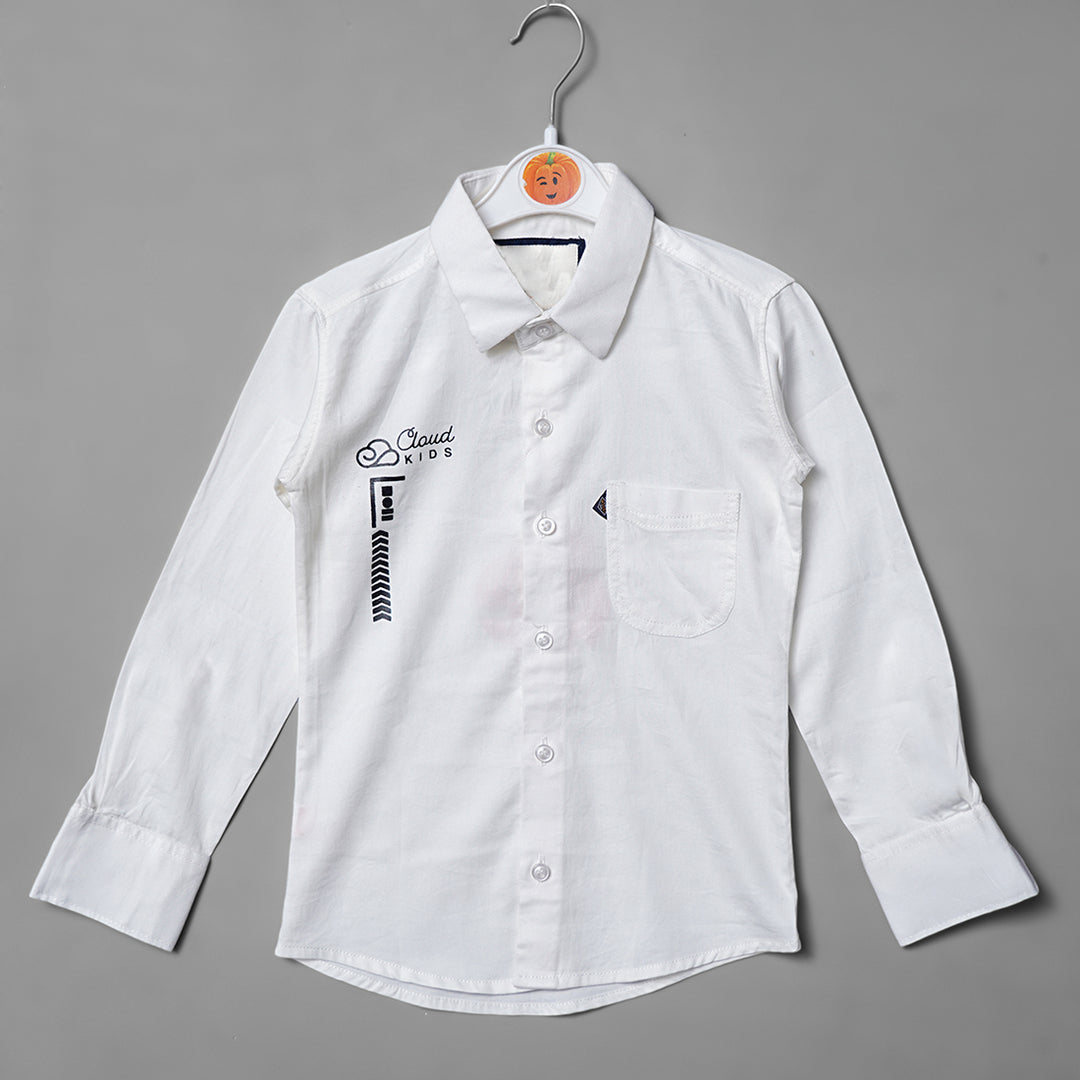 Full Sleeve Casual Wear Shirts for Boys Variant Front View
