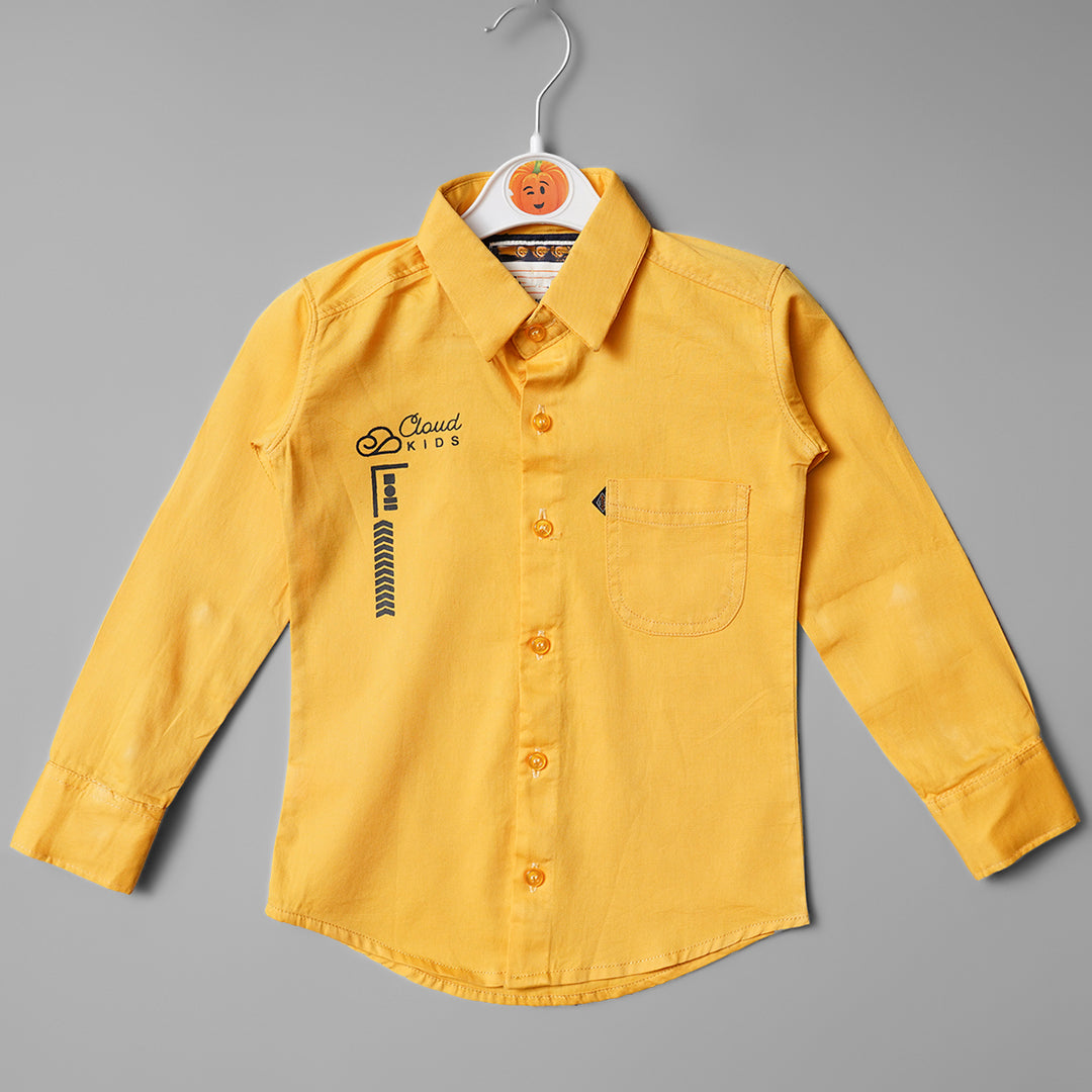Full Sleeve Casual Wear Boys Shirts Variant Front View