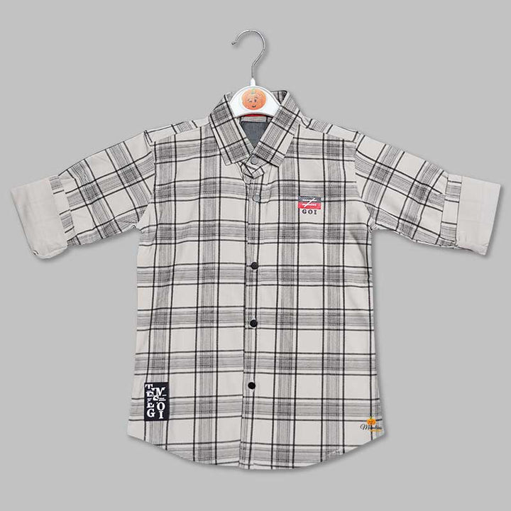 Shirt For Boys And Kids With Checks PatternFOAN