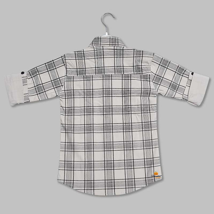 Shirt For Boys And Kids With Checks PatternFOAN