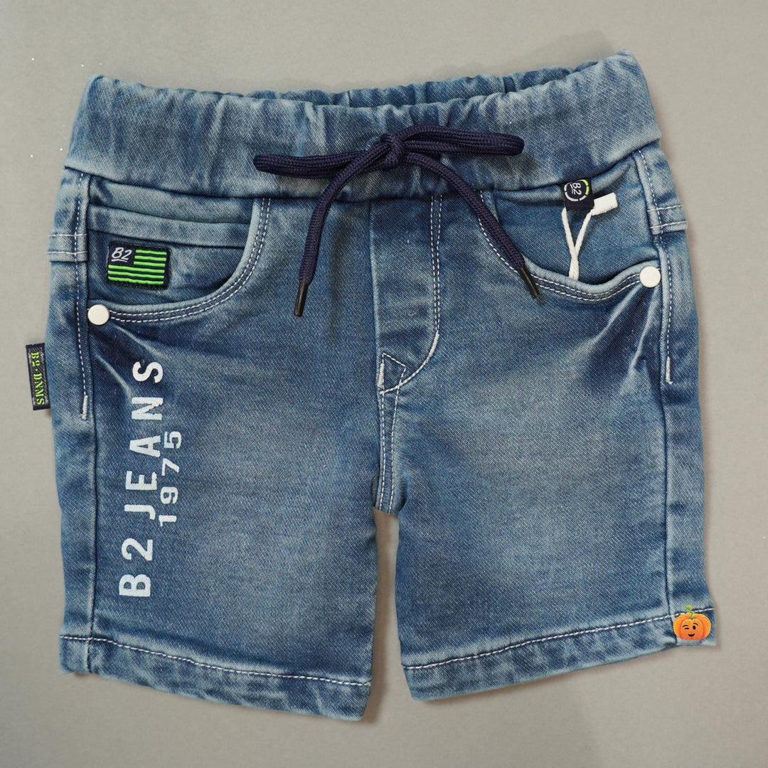Denim Shorts For Boys Variant Front View