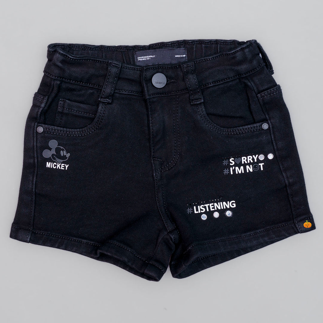 Black Shorts for Girls - Main Image