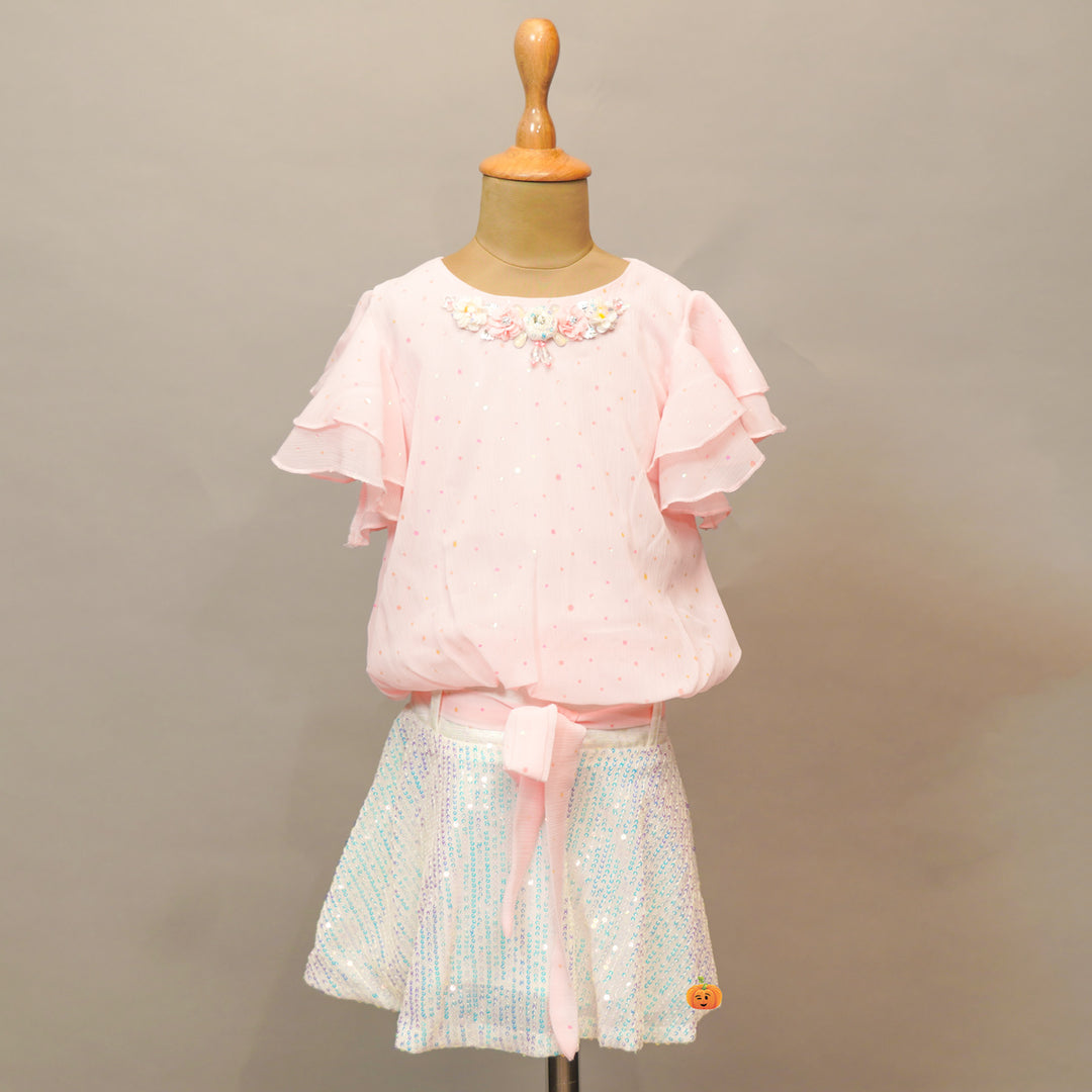 Sequin Skirt And Top For Kids