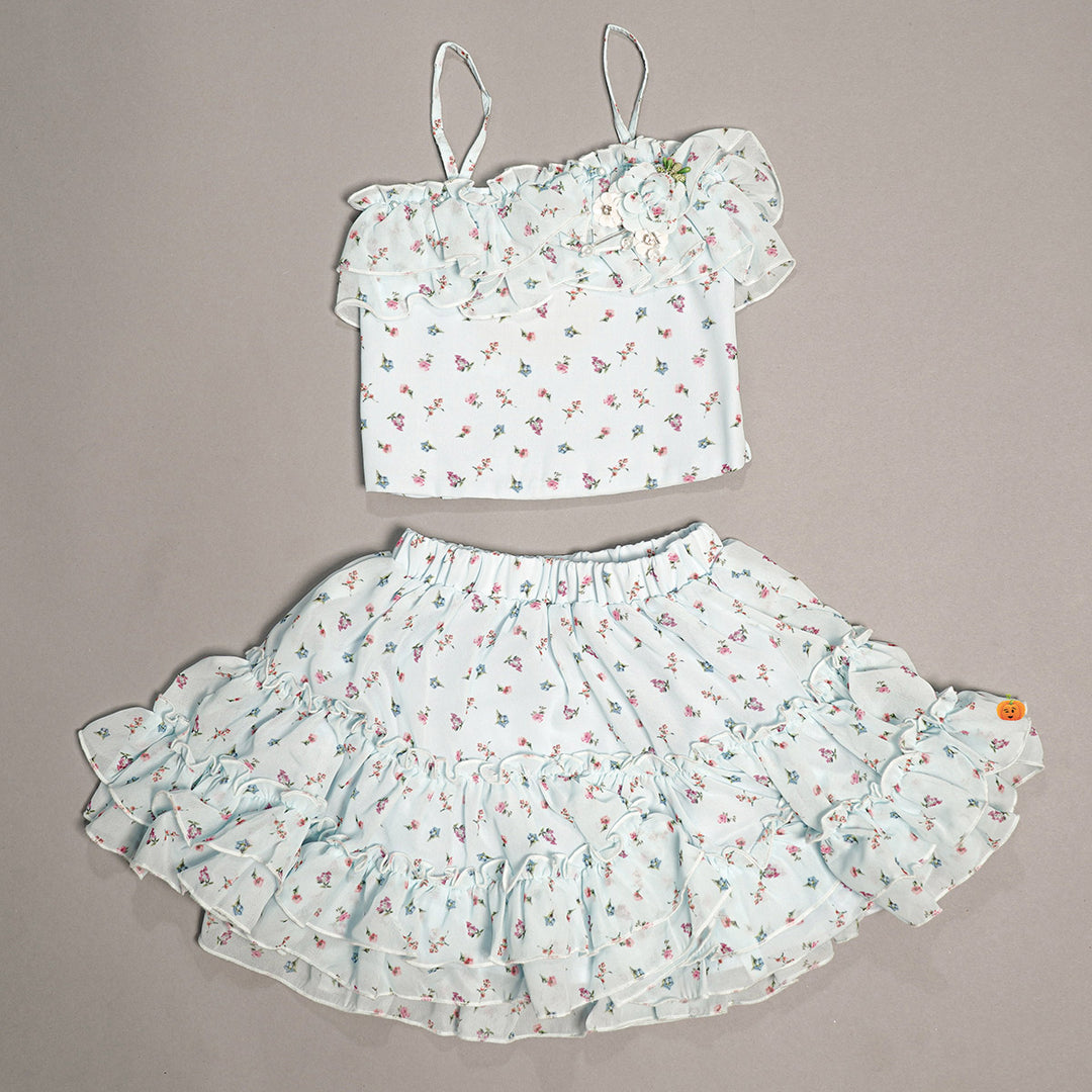 Skirt And Top For Kids With Beautiful Designs