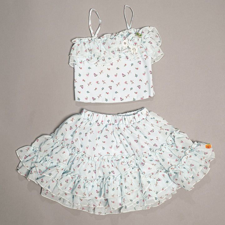Skirt And Top For Kids With Beautiful Designs