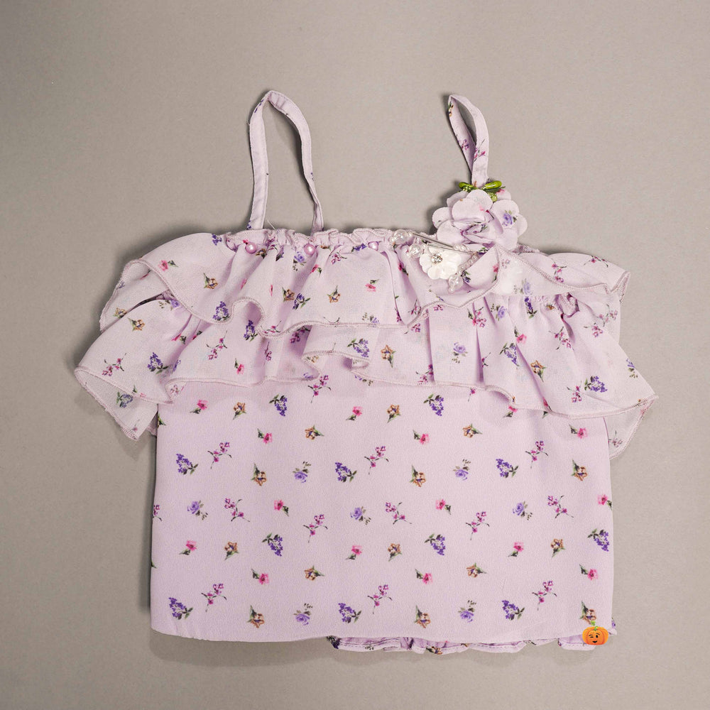 Skirt And Top For Kids With Beautiful Designs