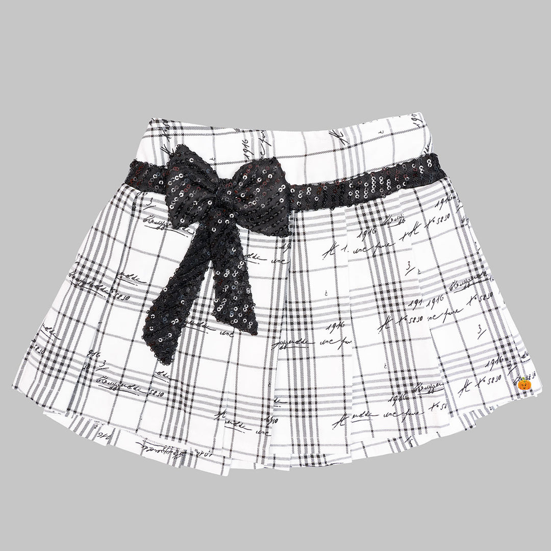 Black Skirt & Top for Girls Skirt View