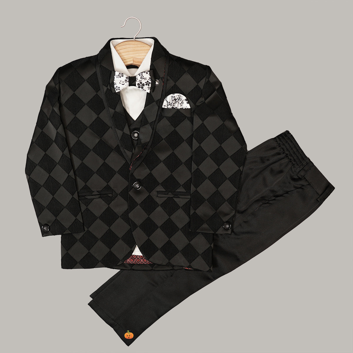 Boys James Black Suit - Benetti Menswear