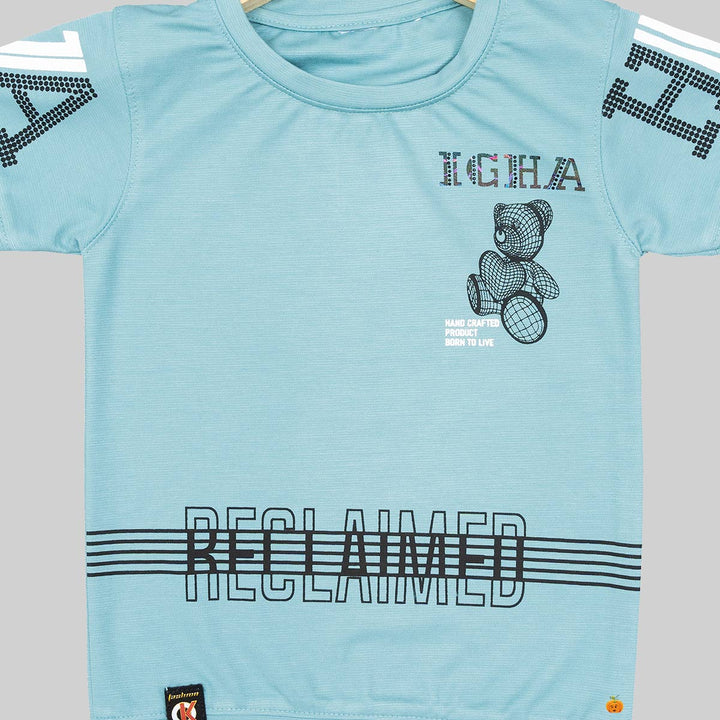 Half Sleeves T-shirt for Boys Close Up View