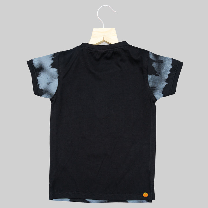 Grey Sheded T-shirt for Boys Back View