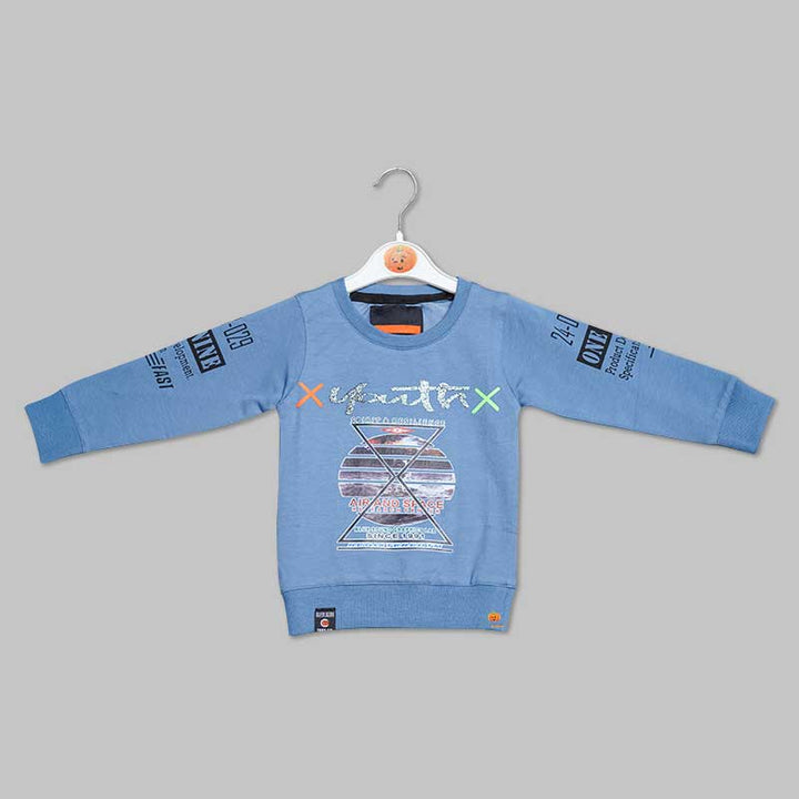 T-Shirt For Boys And Kids With A Round Neck Front View
