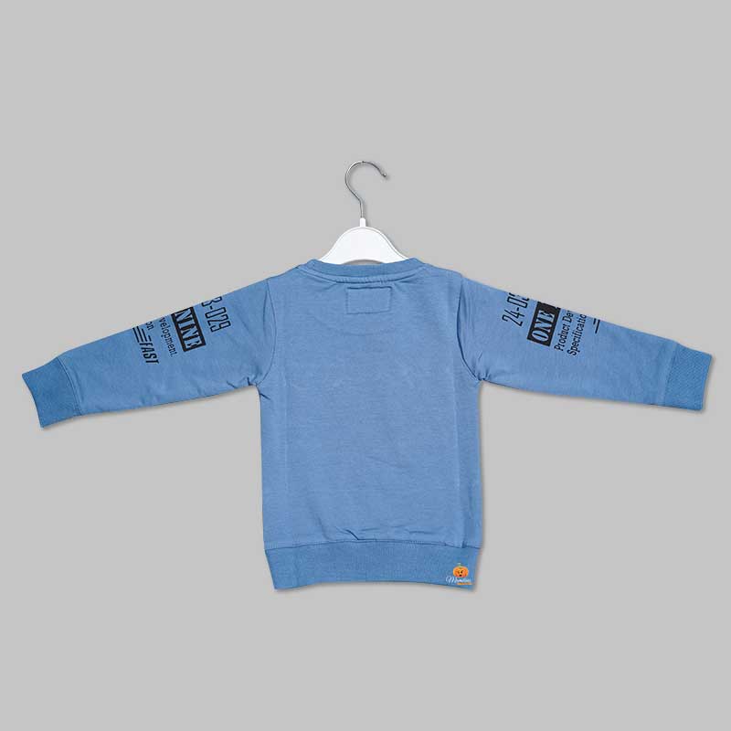 T-Shirt For Boys And Kids With A Round Neck Back View