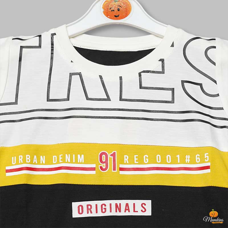 Printed T-Shirts For Boys Close Up View 