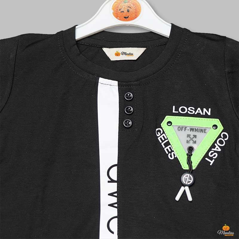 Round Neck T-shirts For Boys Close Up View