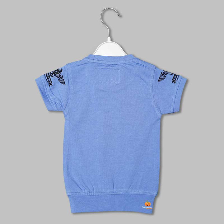 Solid Designer T-Shirts for Boys Back View