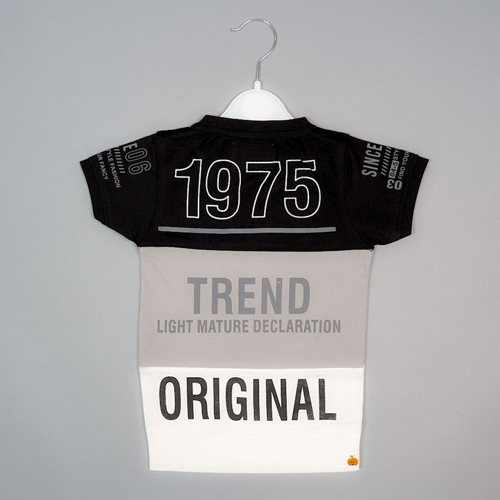 3 Colored Half Sleeves T-Shirt For Boys Back View