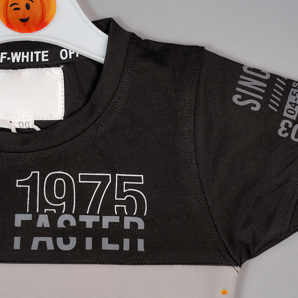 3 Colored Half Sleeves T-Shirt For Boys Close Up View