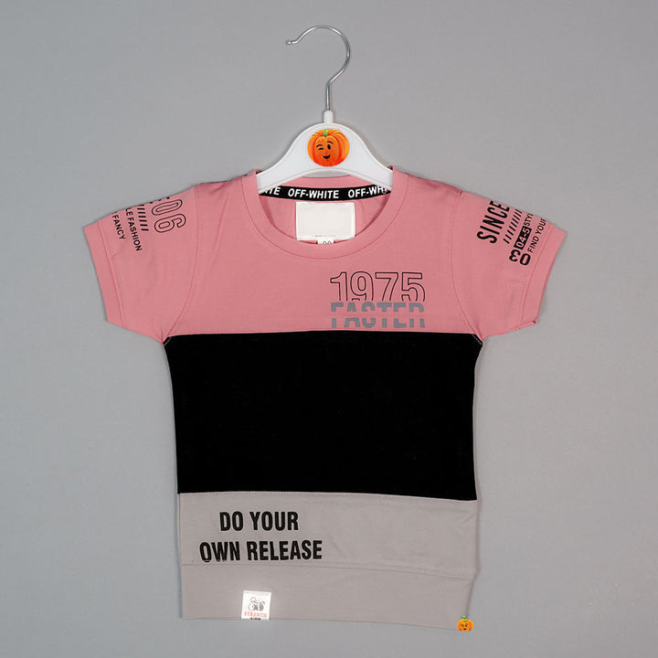 3 Colored Half Sleeves T-Shirt For Boys Variant Front View