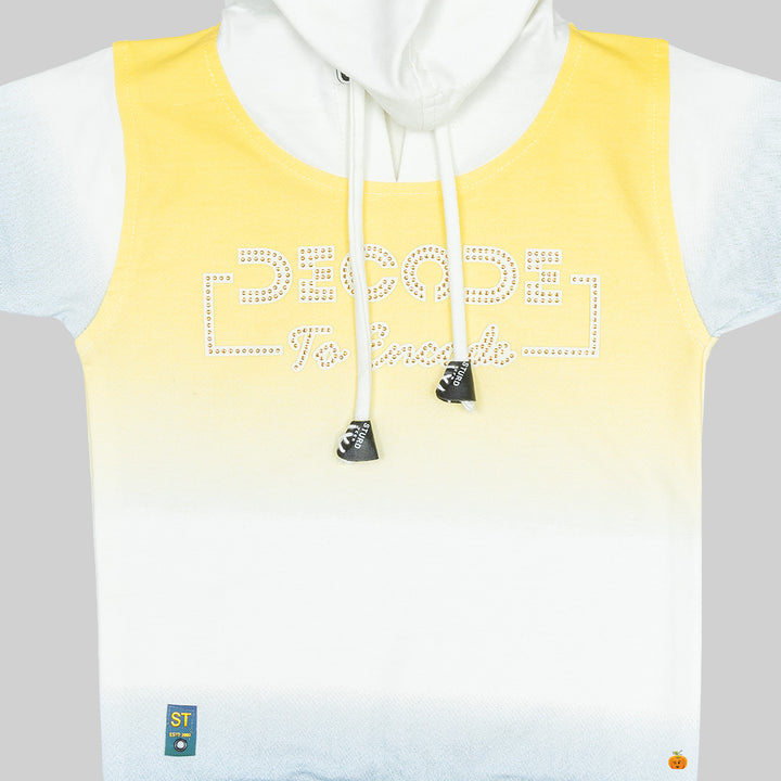 Lemon Hoodie T-shirts for boys Close Up View