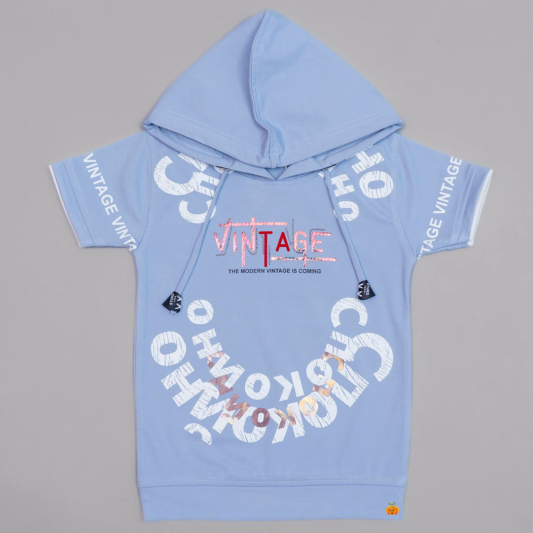Typography Hoodie T-shirts for Boys Front View