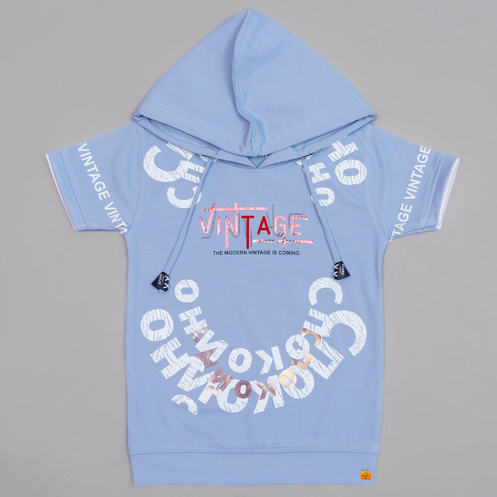 Typography Hoodie T-shirts for Boys Front View