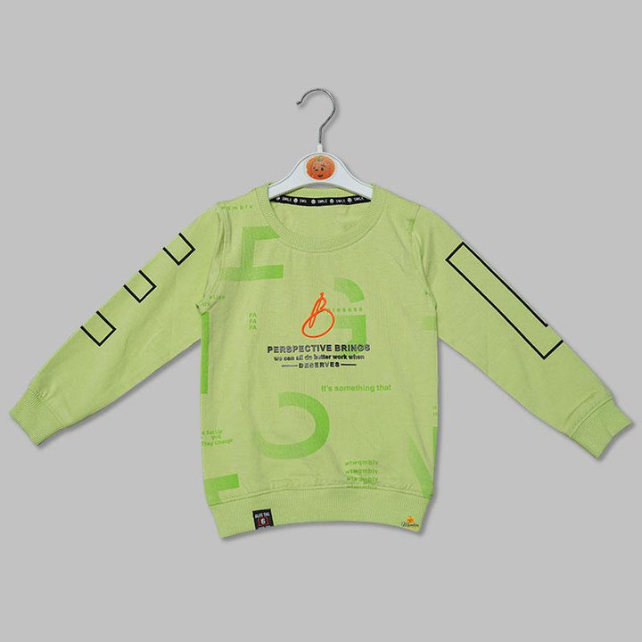 Full Sleeves Calligraphy T-shirt for Boys Variant Front View