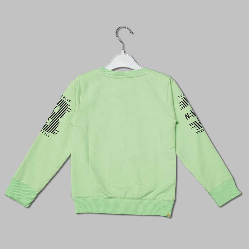 Graphic Full Sleeves T-shirt for Boys Back View