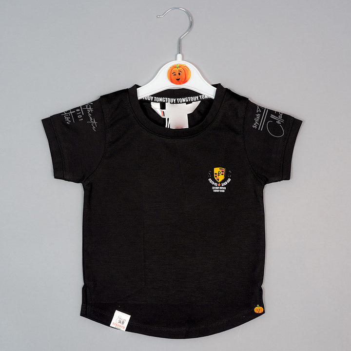 Solid T-Shirt For Boys with Soft Fabric Front View
