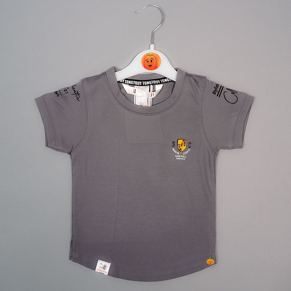 Solid T-Shirt for Boys with Soft Fabric Variant Front View