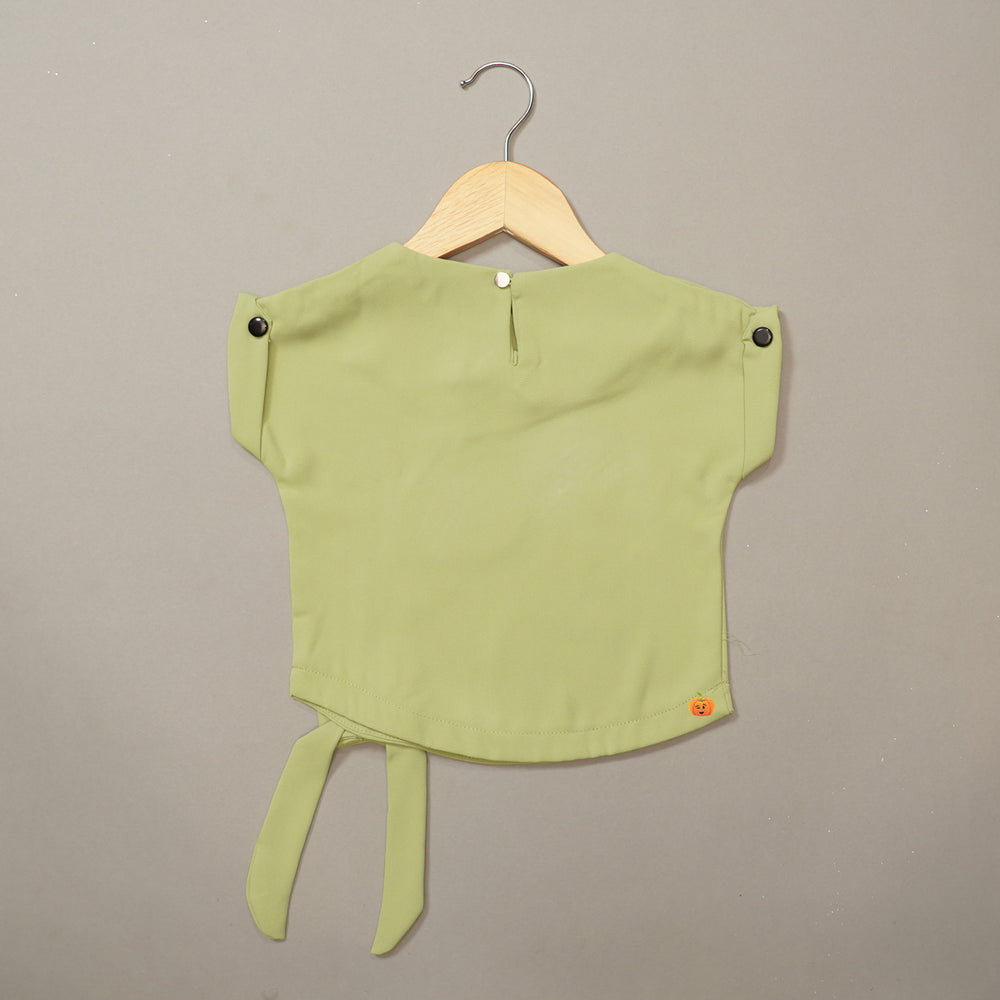 Round Neck Girls Tops
