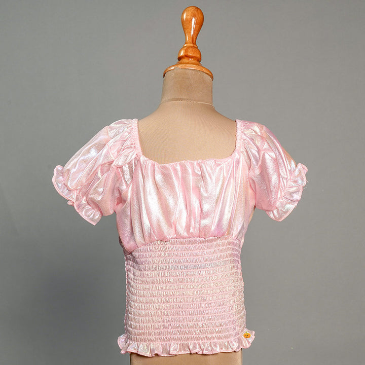 Pink Top for Girls and Kids Back View