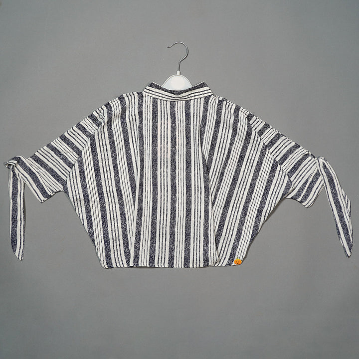 Top for Kid Girls with Striped Pattern Back View