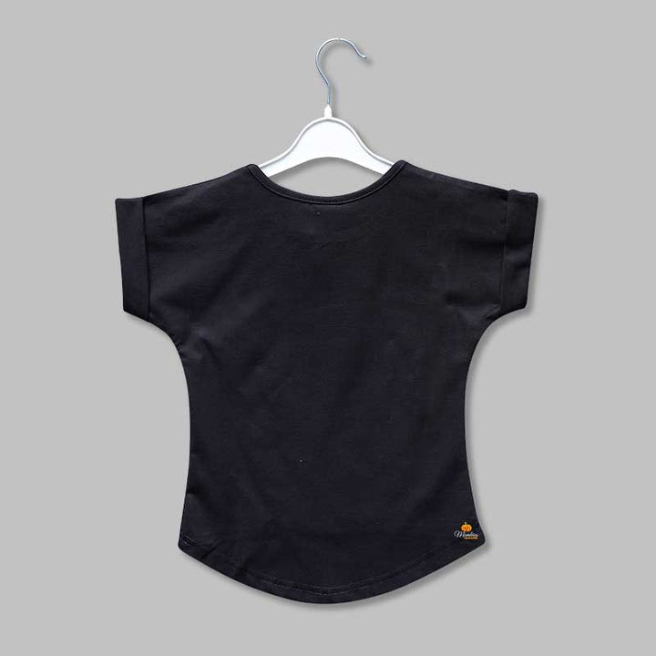 Top for Girls and Kids with a Round Neck Back View