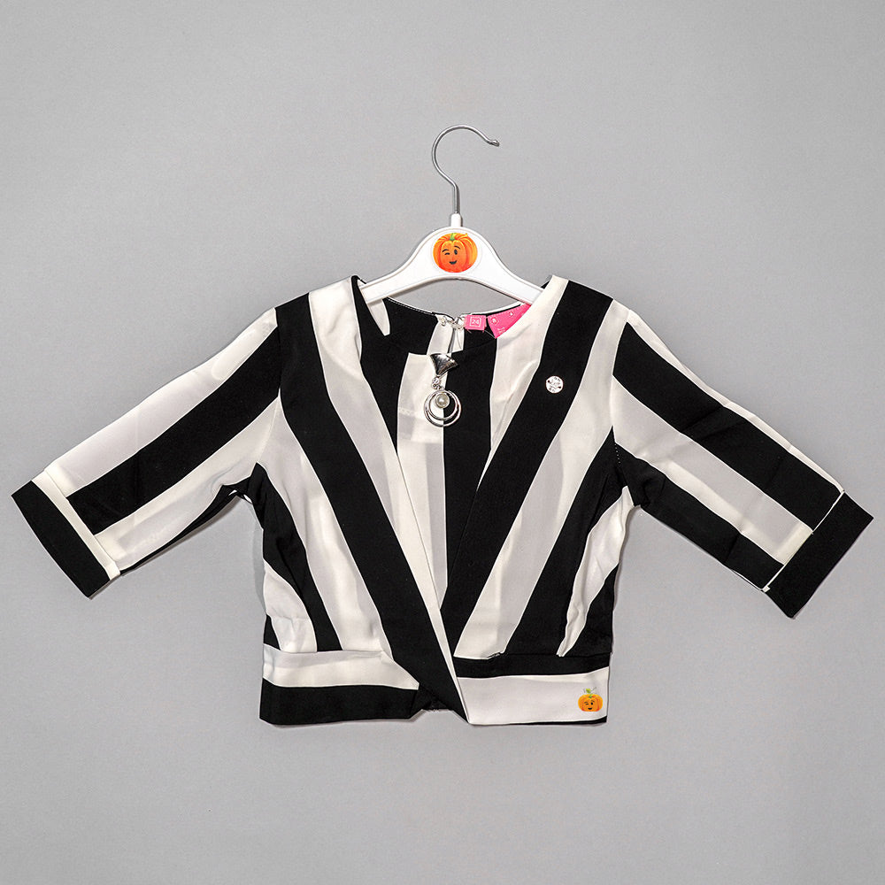 Beautiful Striped Top for Kid Girls Front View